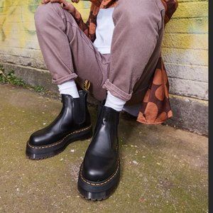 Dr Marten 2976 Polished Smooth Platform Chelsea Boots